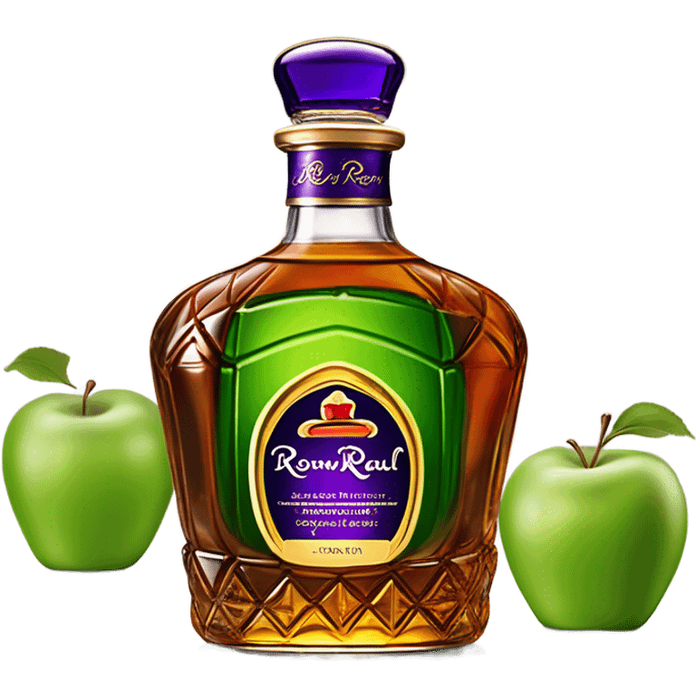 crown royal apple bottle emoji