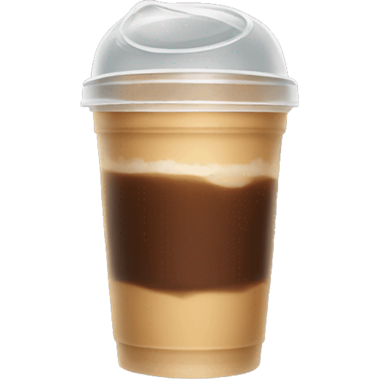 iced-coffee cup with a flat lid emoji