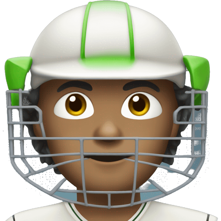 Cricket batsman emoji