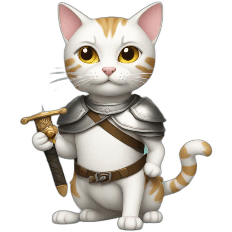 Cat with sword emoji