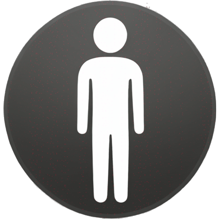 Man restroom sign  emoji