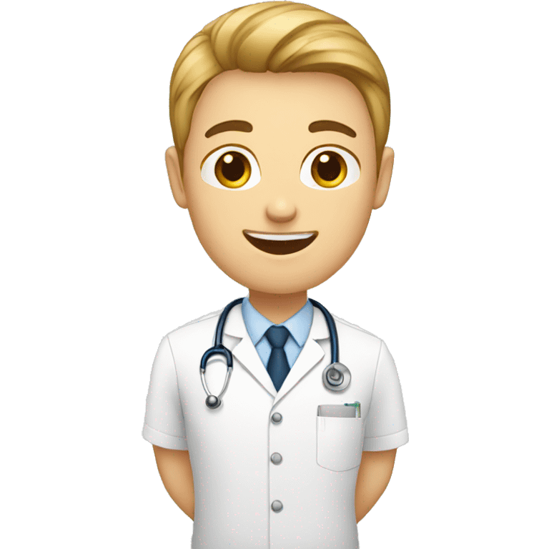 white med student talking emoji