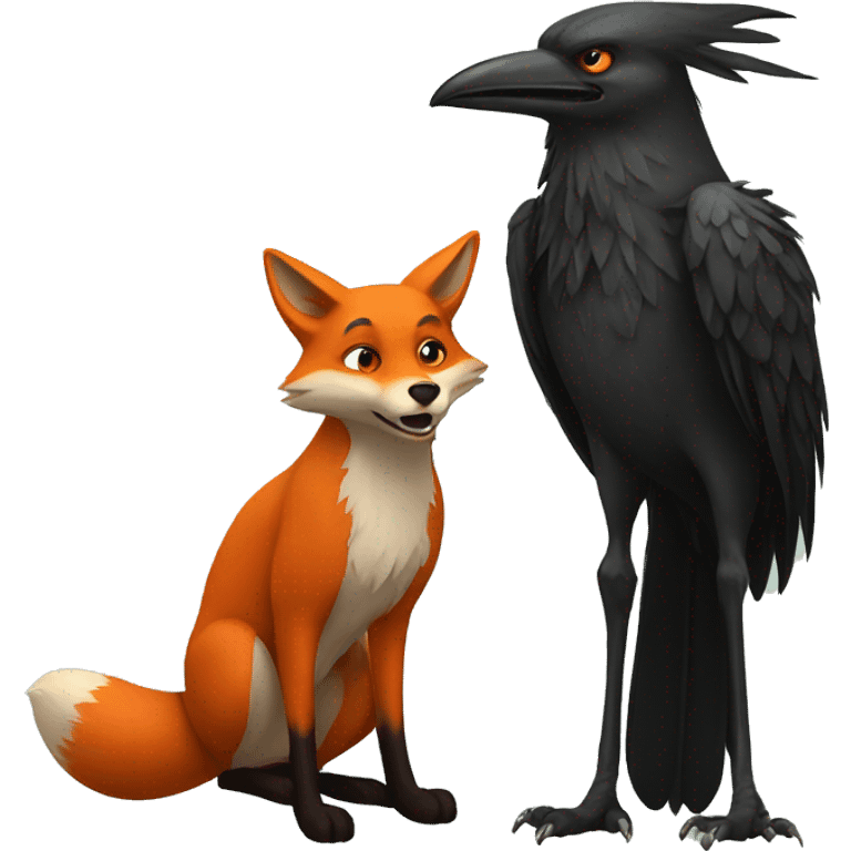 fox and crow emoji