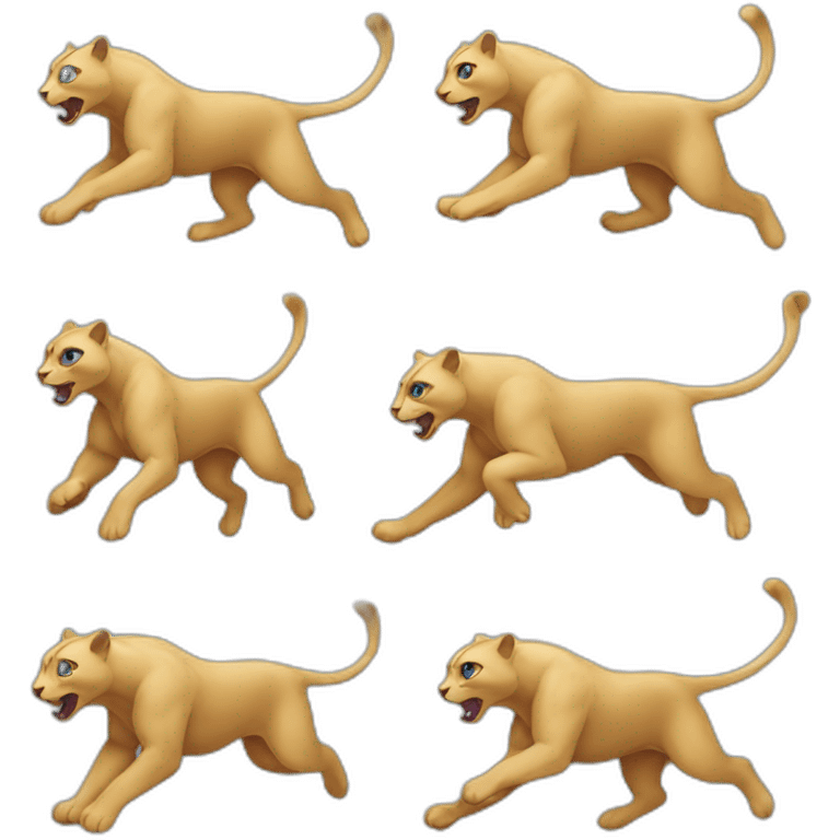 Panther running emoji