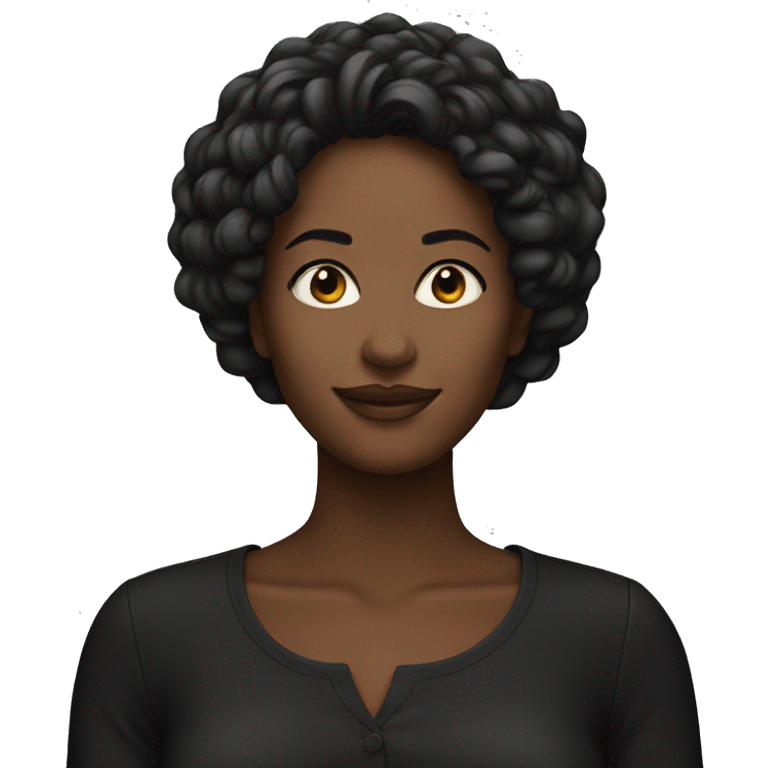 Woman black emoji