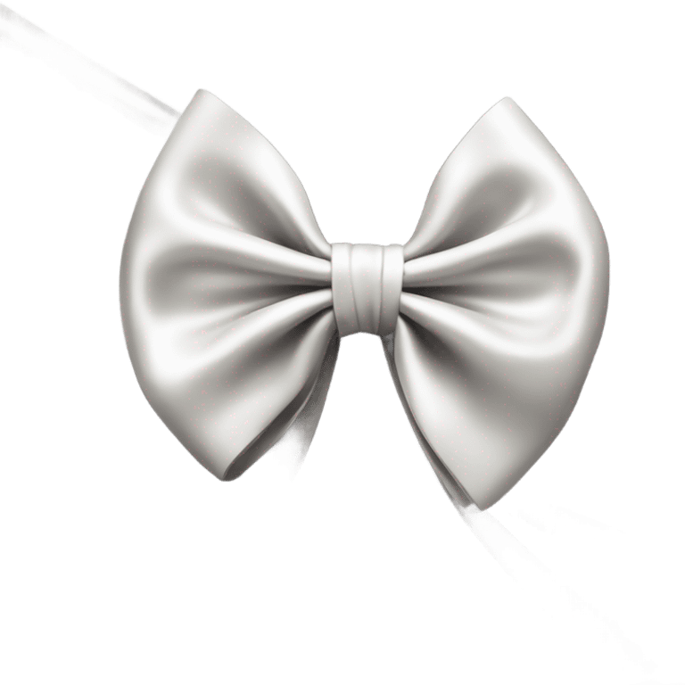 white satin bow emoji