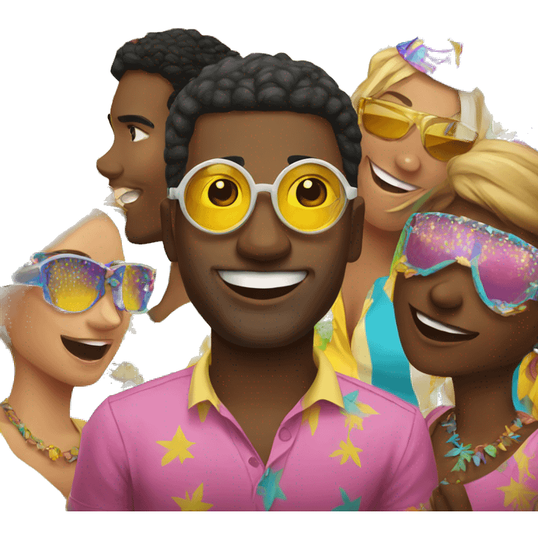 Bahamas new year party emoji