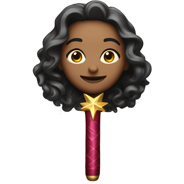 Wanda vision from marvel holding a magic wand  emoji