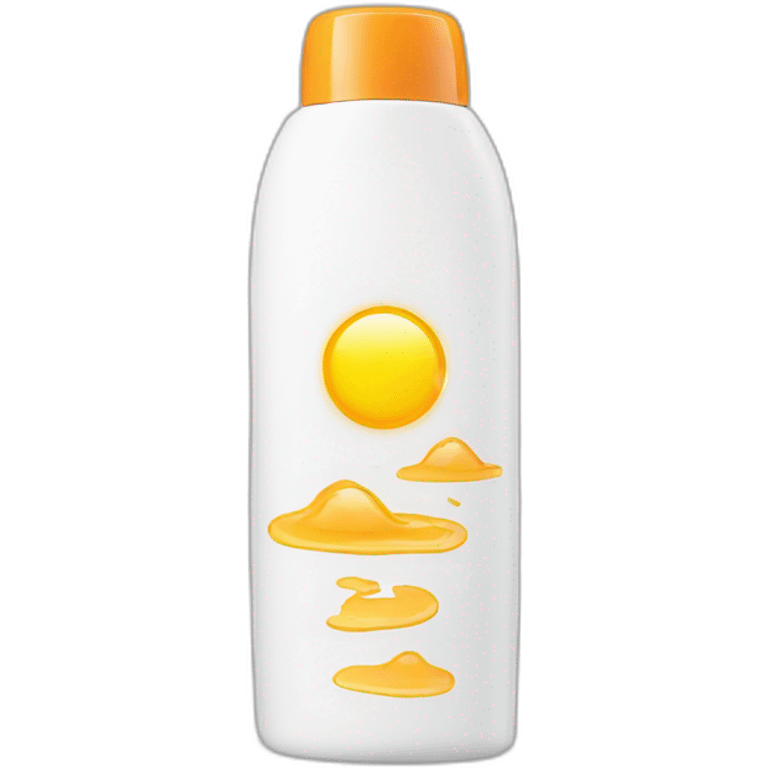 Sunscreen bottle emoji