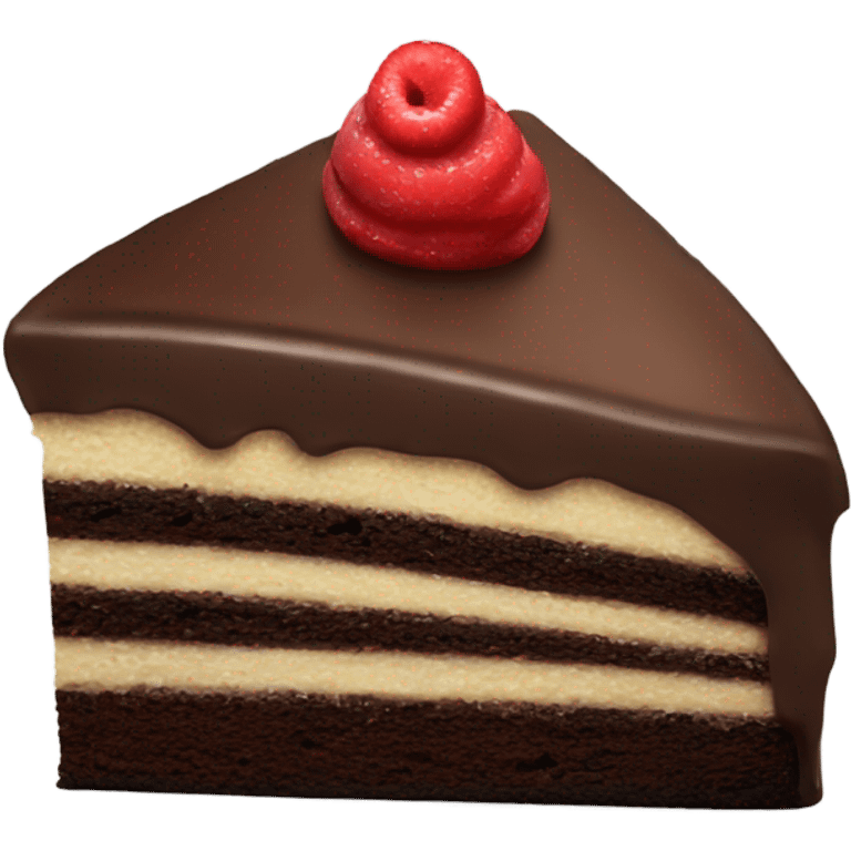 slice of chocolate cake emoji