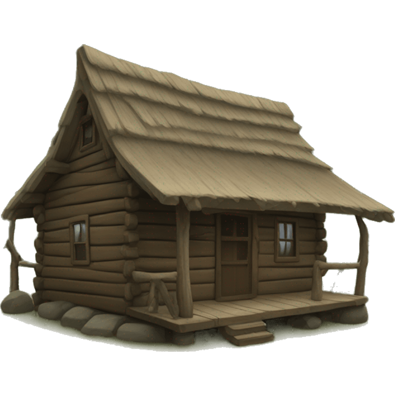 The folklore cabin emoji