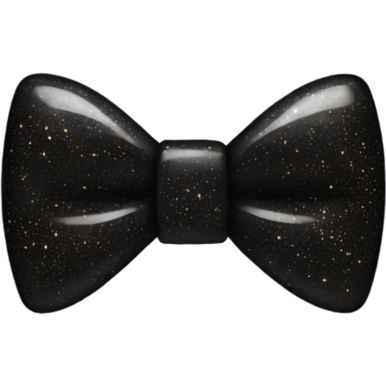 black sparkly bow emoji