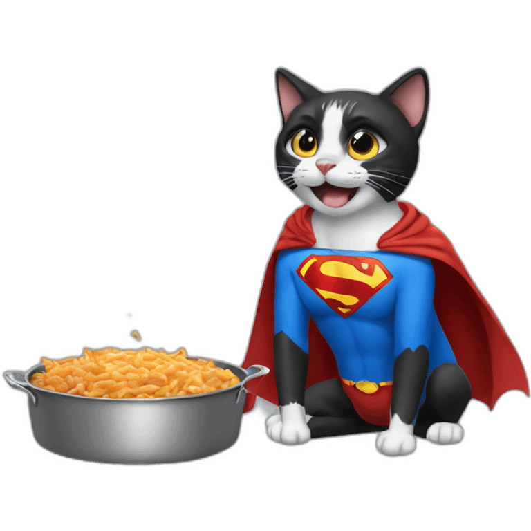 superman frying cat emoji