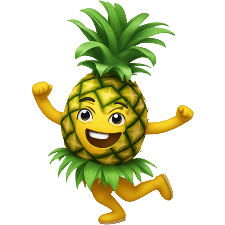 Dancing pineapple emoji