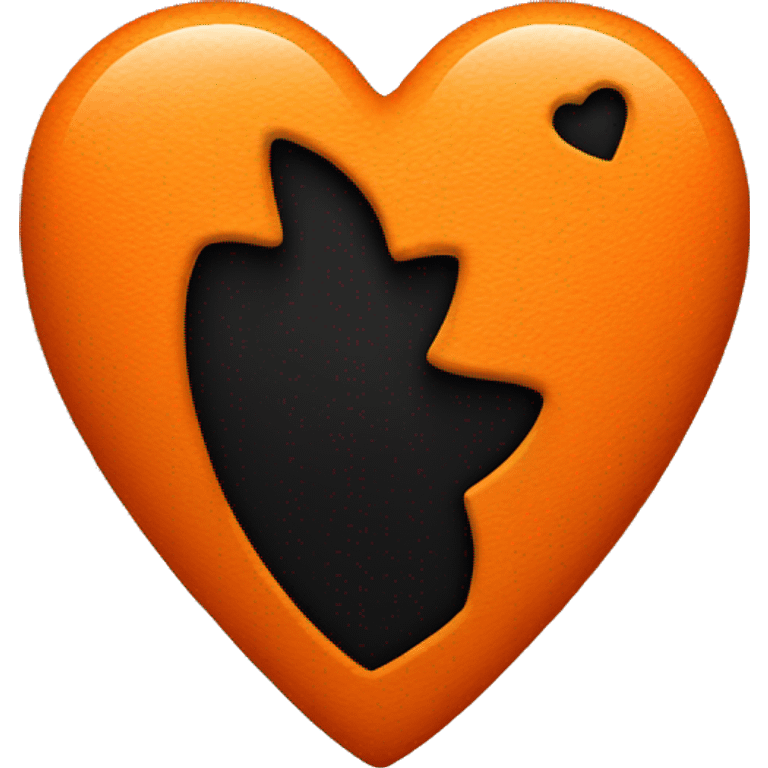 heart-deep-orange-and-black-color emoji