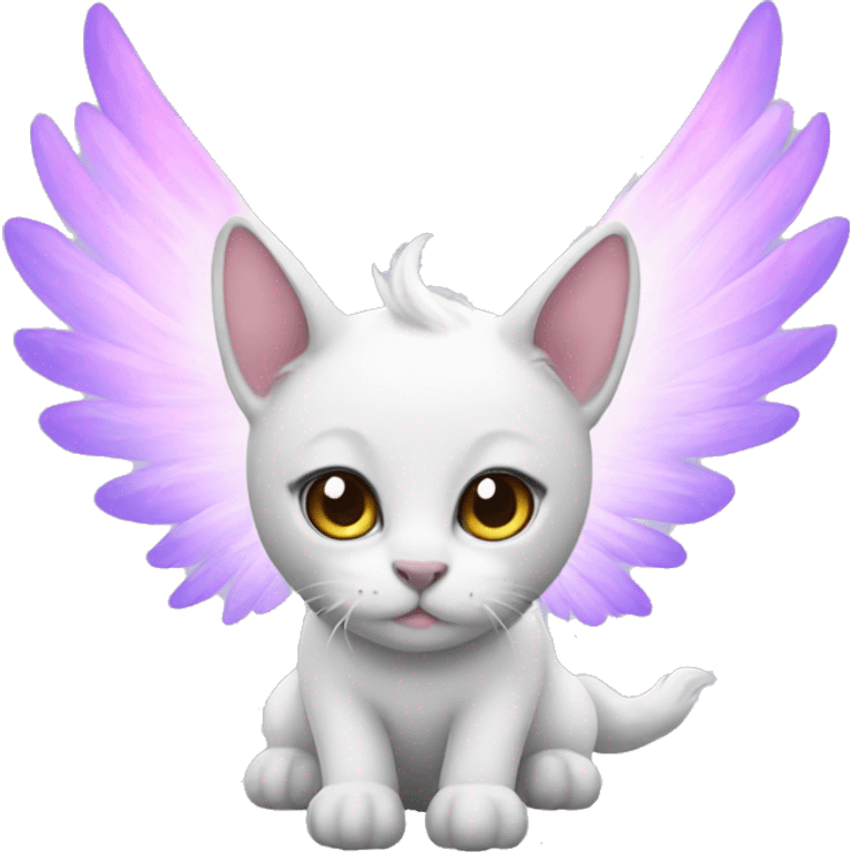 Unicorn cat with wings emoji