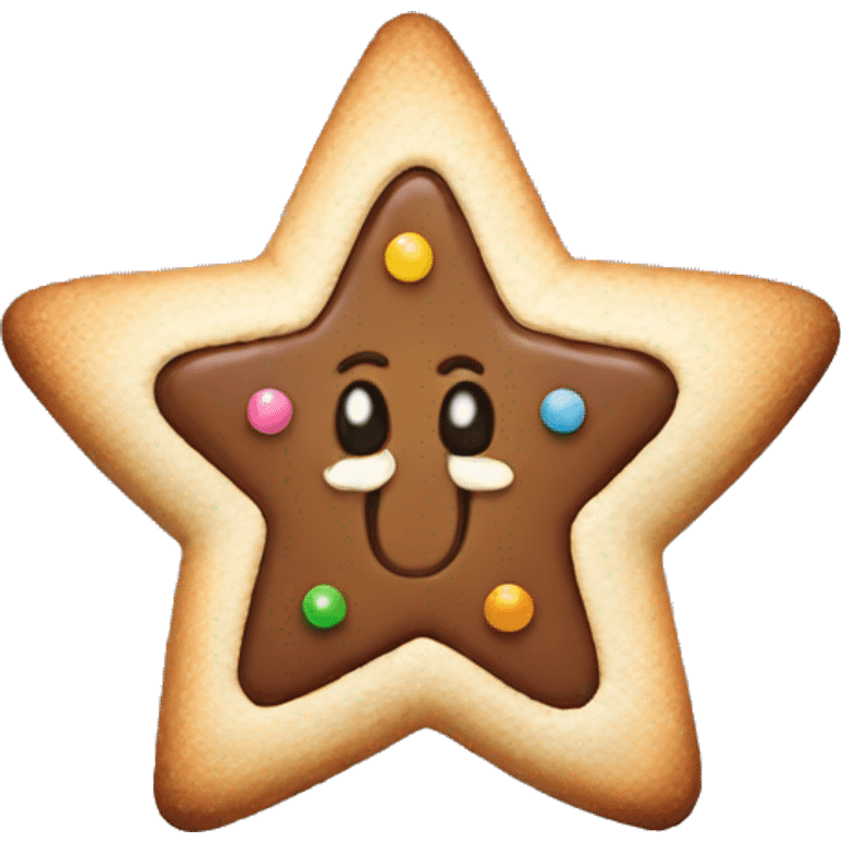 Christmas Cookie star shape  emoji