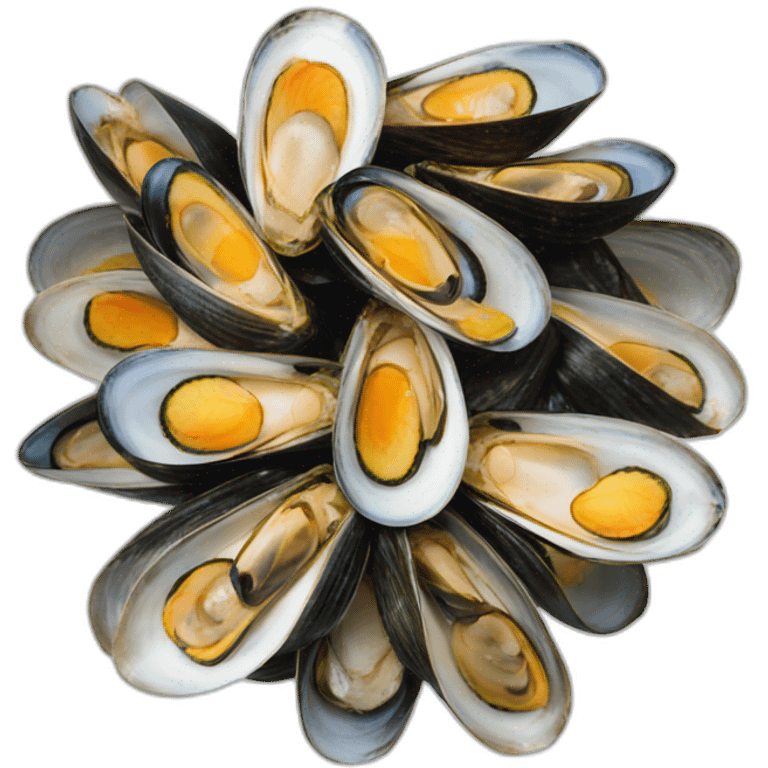 Mussel partying emoji