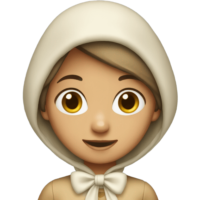 Gurl with bonnet emoji