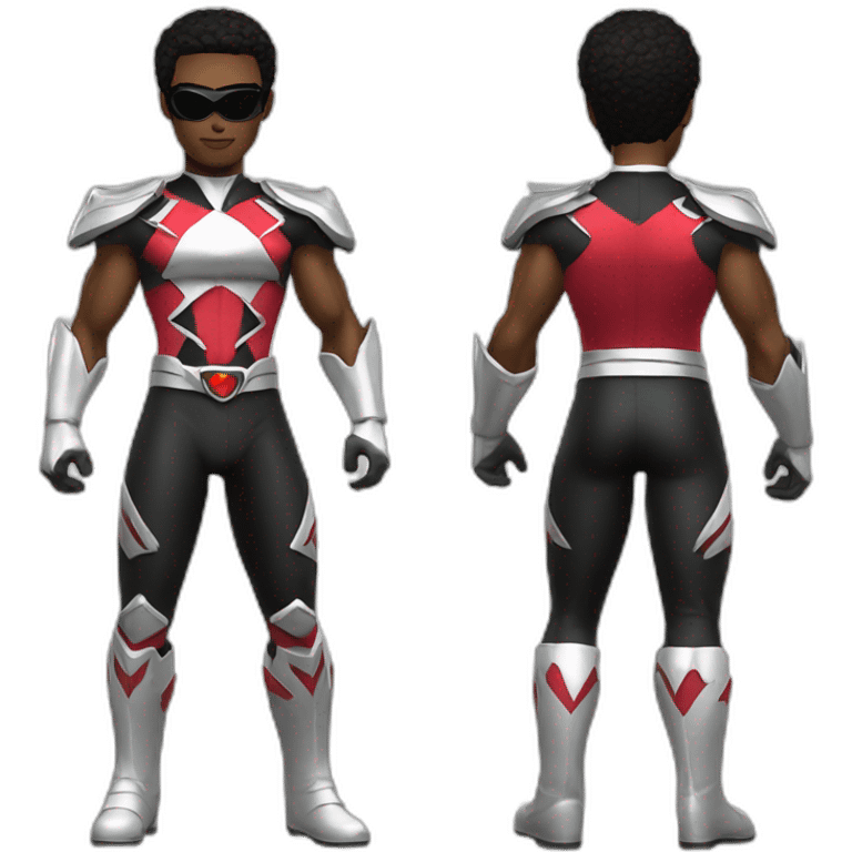 black power ranger full body emoji