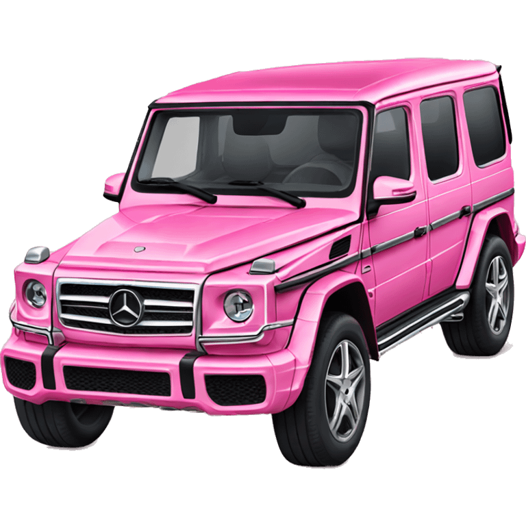 Pink Mercedes g wagon emoji