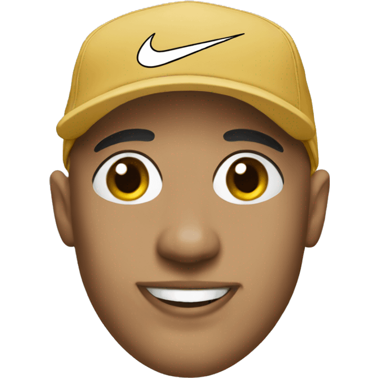 Bald with Nike cap emoji