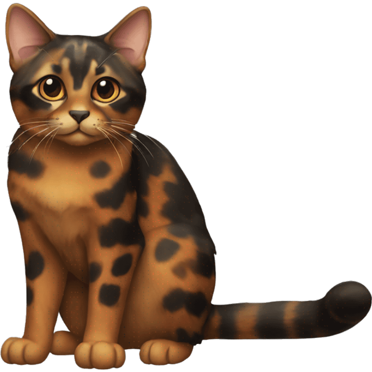 Tortoiseshell Cat Full Body emoji