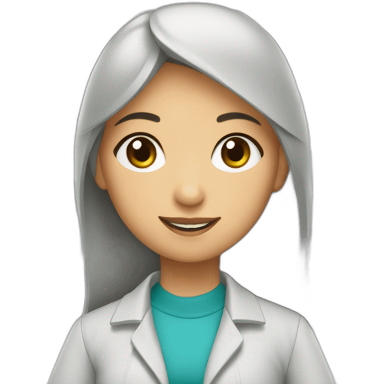 Kazakh cashier girl working emoji