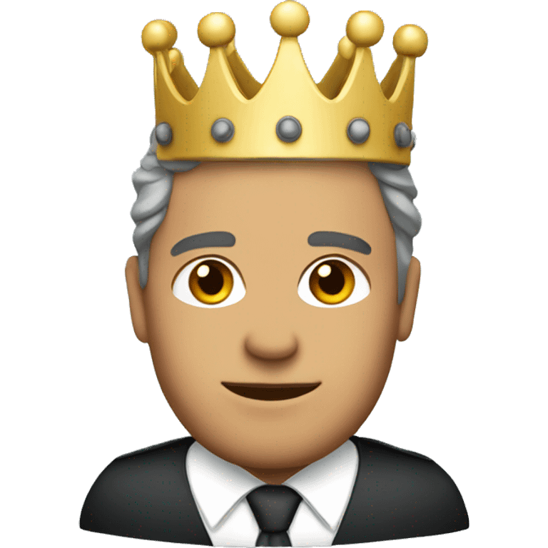 lawyer with a crown on emoji