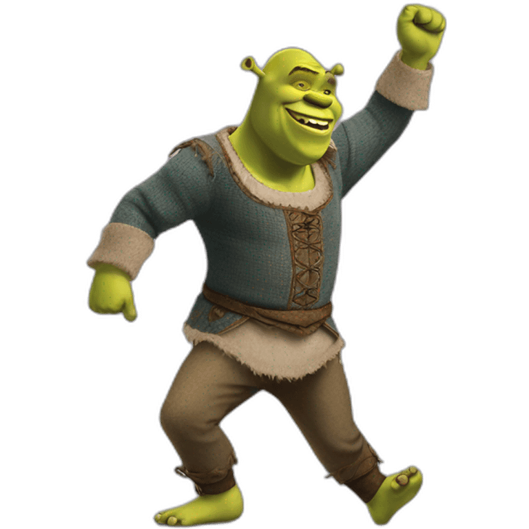 shrek dancing emoji