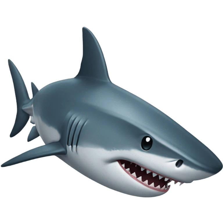 Shark giving sideye emoji