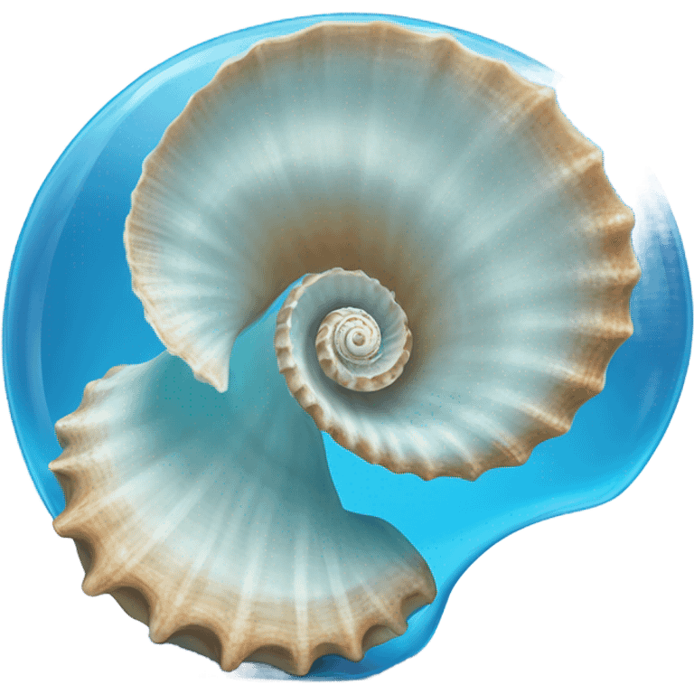 A underwater shell emoji