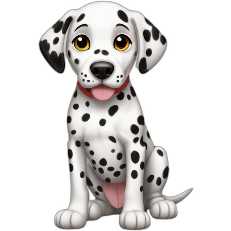 Dalmatian puppy full body emoji