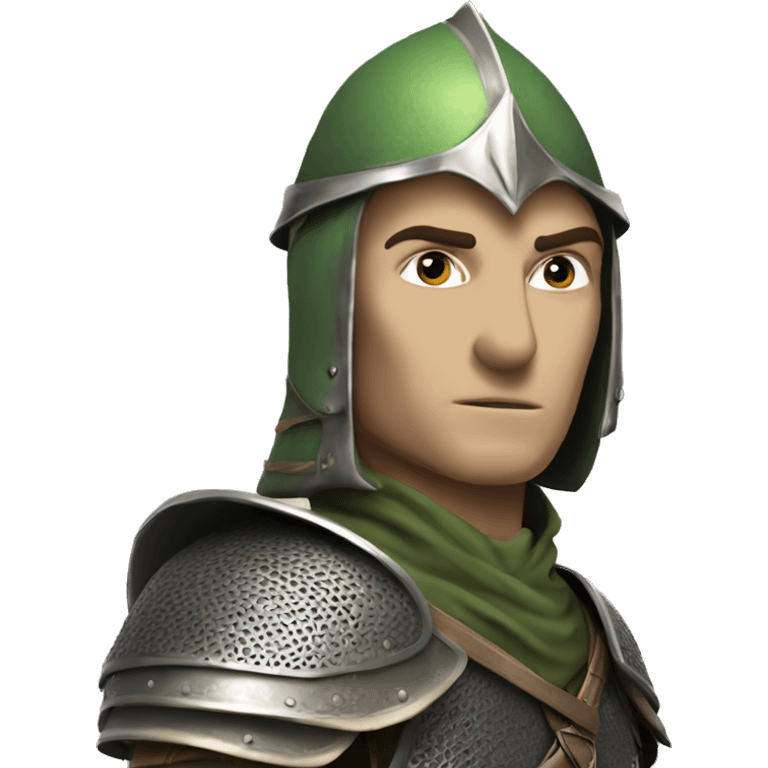 Elven Soldier with a bascinet emoji