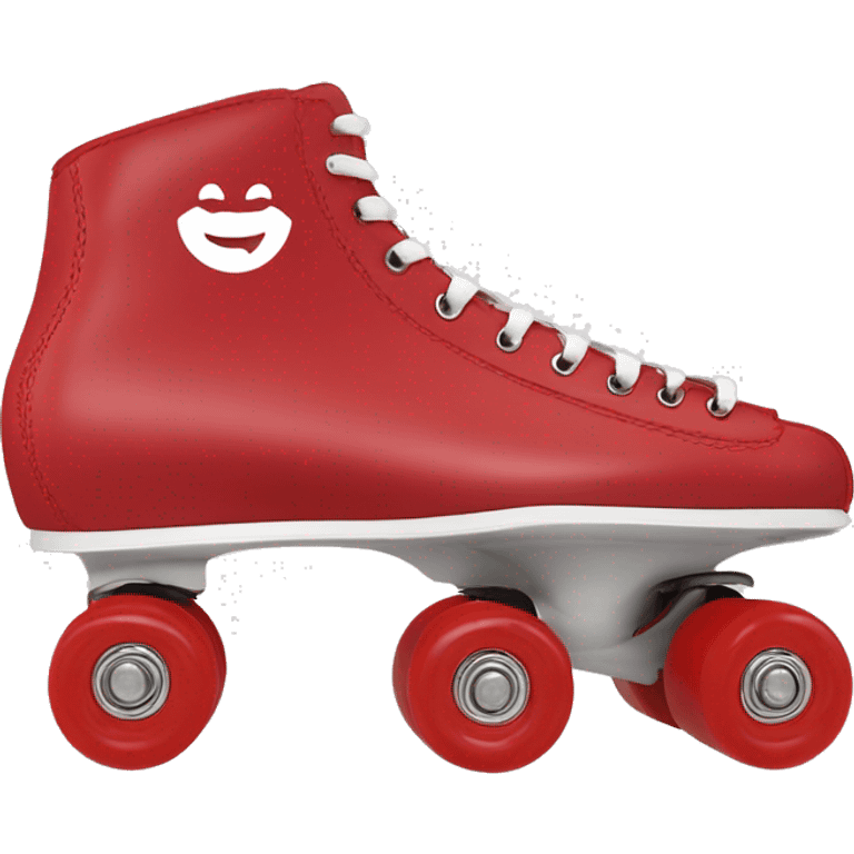 Riedell rollerskate in the color red emoji