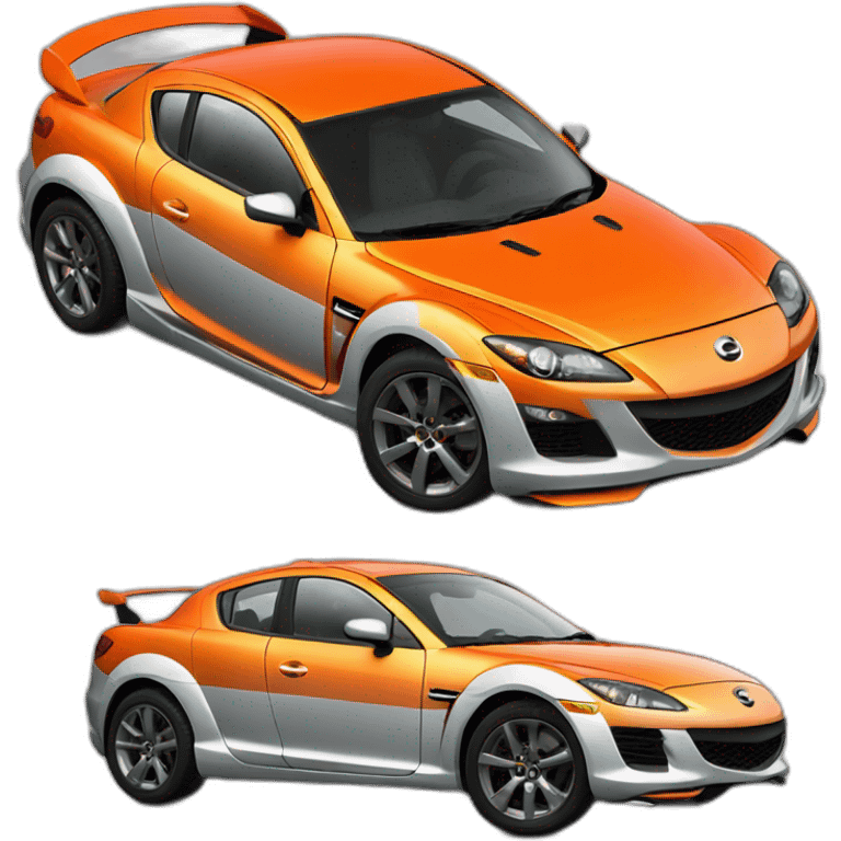 Orange Mazda RX-8 emoji