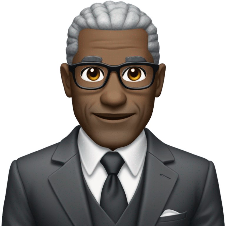 deon sanders with round face and suit and glasses and buzz cut and small eyes and over 50 small gray bearded receding hairline and small black eyes and wrinkled forehead emoji