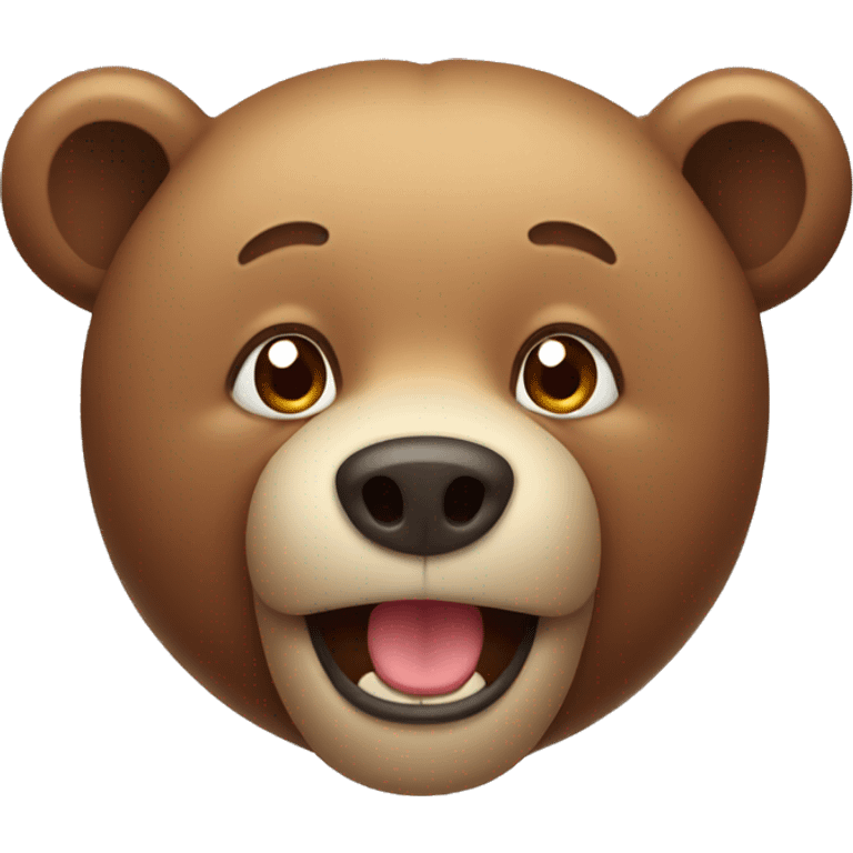 Bear drooling  emoji