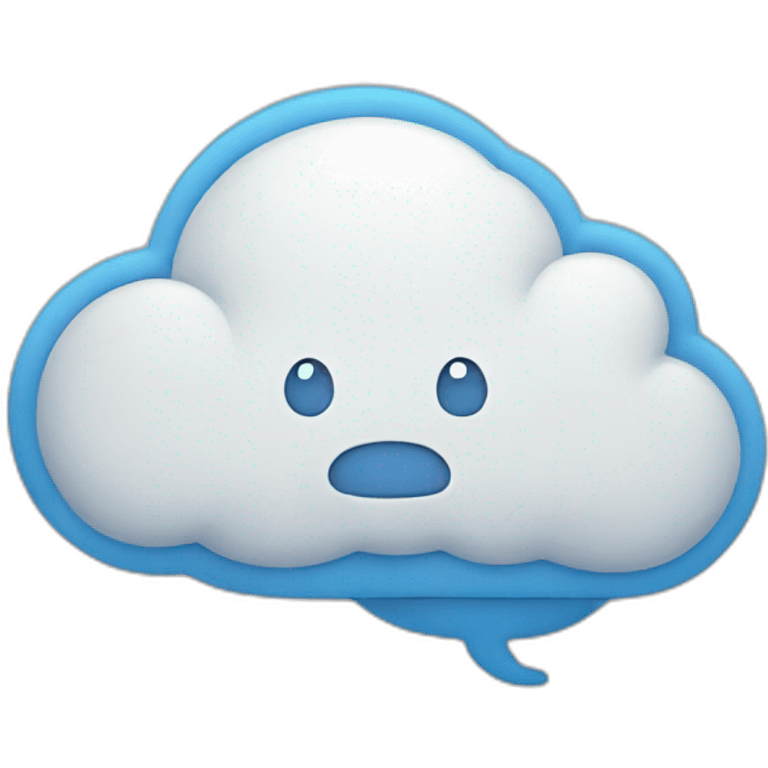 thinking cloud emoji