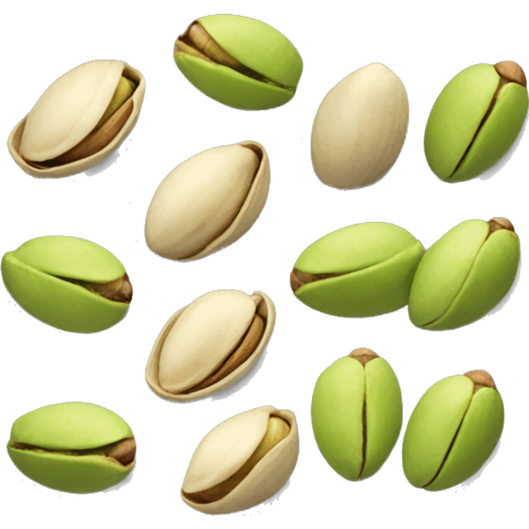 A Pistachio nut with shell emoji