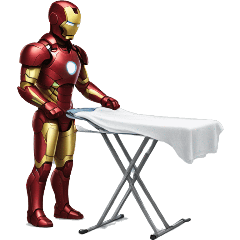 ironman ironing clothes emoji