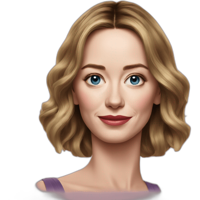 emily blunt portrait emoji