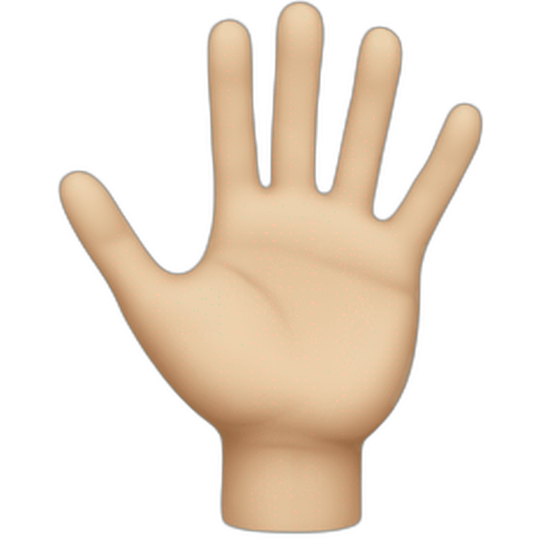 hand wave emoji