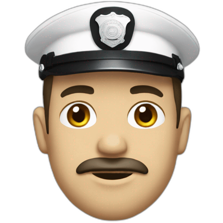 Policía asustado emoji