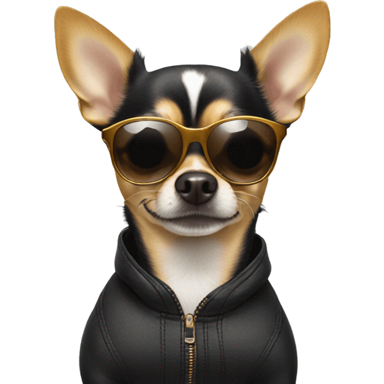 Chihuahua wearing sunglasses  emoji