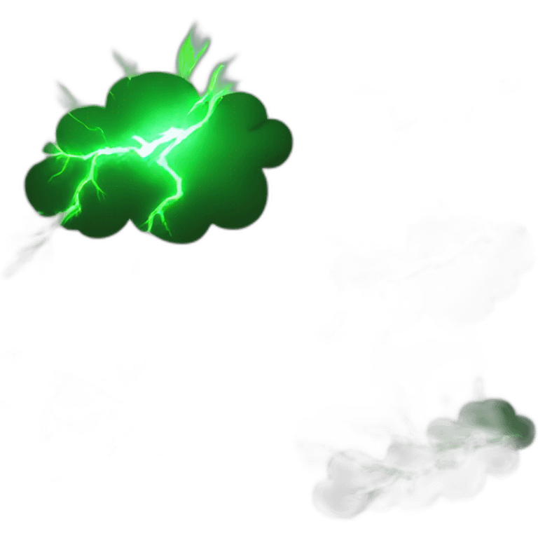 Green lightning emoji