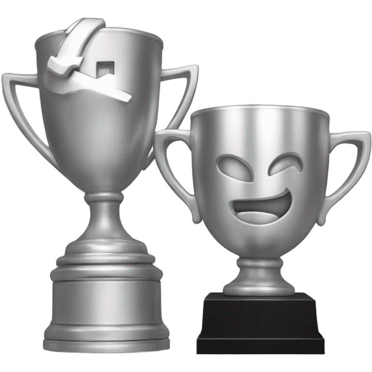 silver reddit trophy emoji