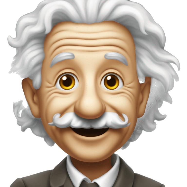 albert einstein vawes hand smiling emoji