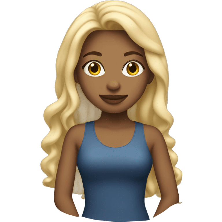 Blonde girl in New York City  emoji