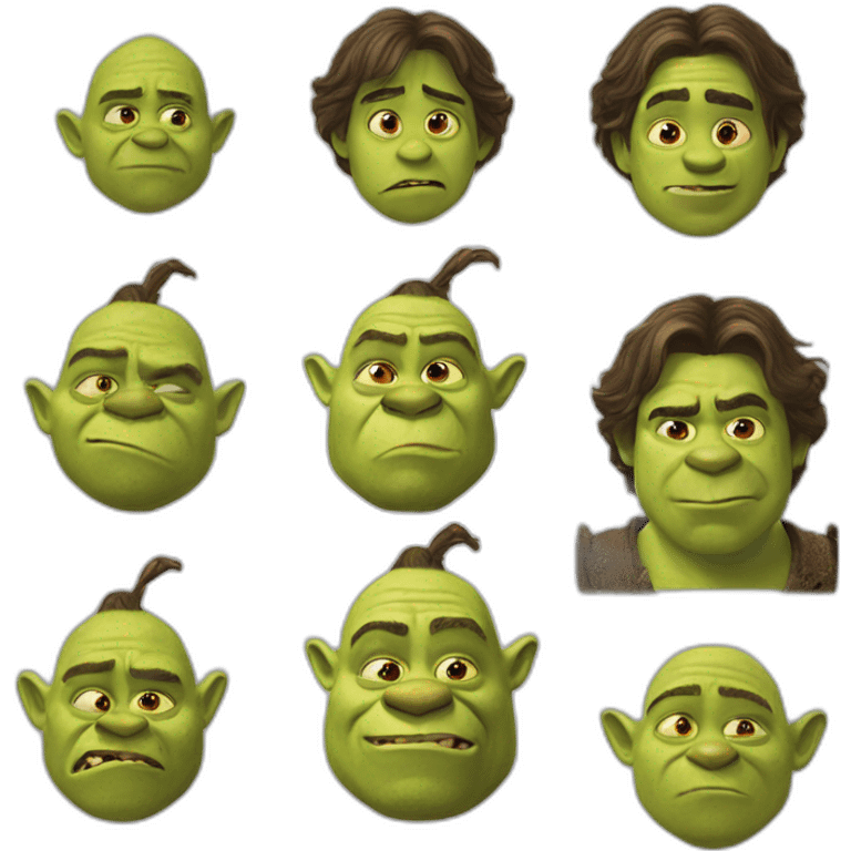 shrek, harry potter emoji